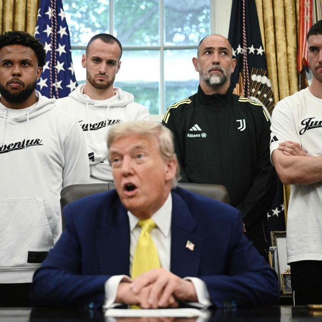 Donald Trump, Igor Tudor i igrači Juventusa